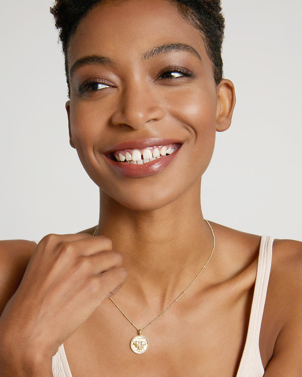 Bryan Anthonys Where You're Meant To Be Gold Necklace On Model