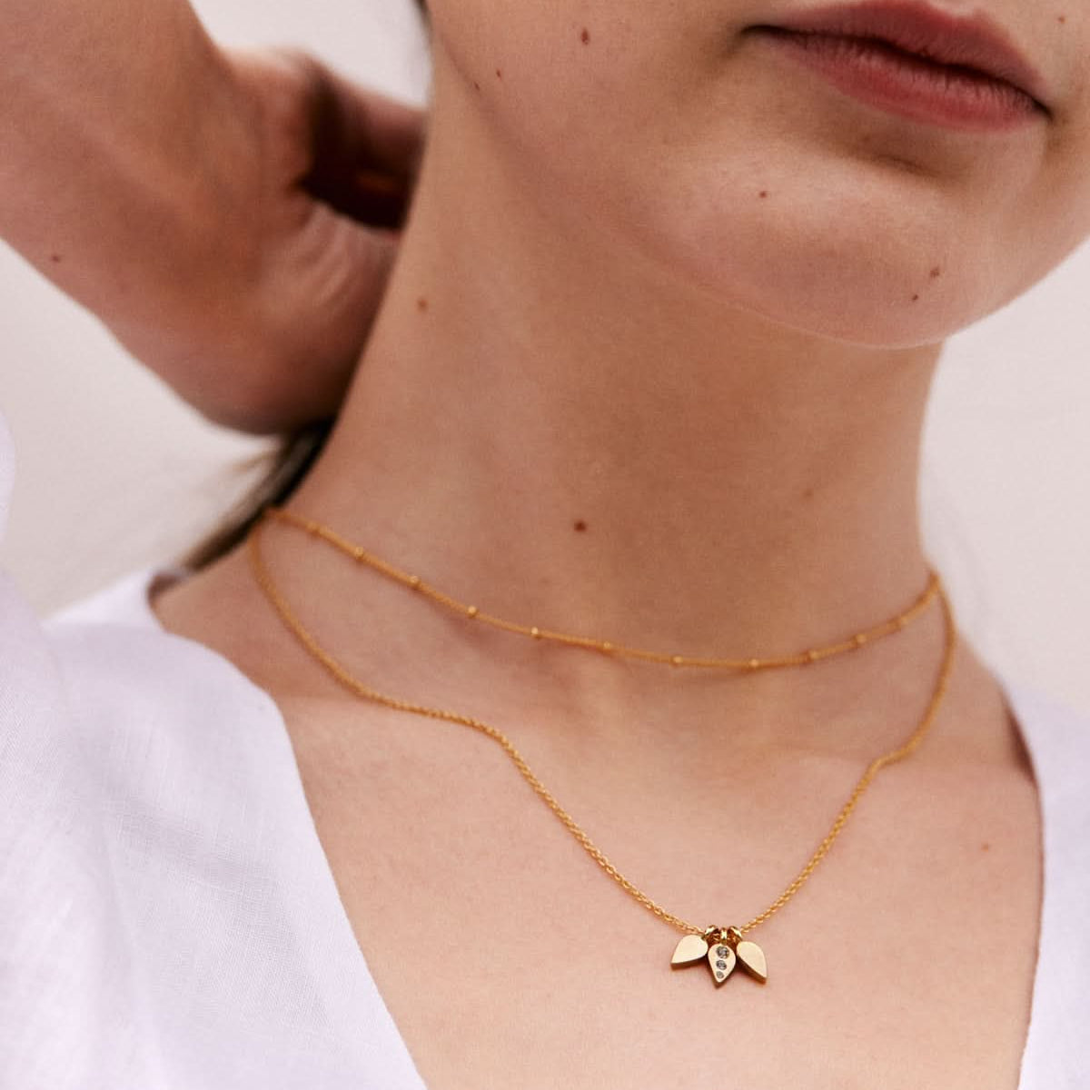 Bryan Anthonys Milestone Delicate Gold Choker On Model
