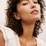 Bryan Anthonys Reach For The Stars Gold Earrings With Crystals On Model