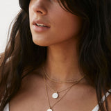 Bryan Anthonys It Doesn't End Here Gold Necklace with Crystal on Model
