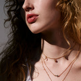 Bryan Anthonys Soul Sisters Best Friend Arrow Gold Necklace on model