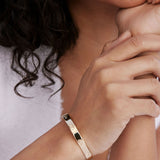 Bryan Anthonys Overcome Gold Engraved Cuff On Model