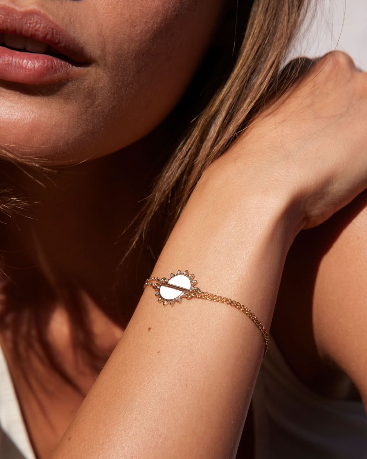 Bryan Anthonys You Are My Sunshine Gold Bracelet Set Dynamic On Model