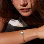 Bryan Anthonys You Are My Sunshine Mother Daughter Gold Bracelet Set On Model
