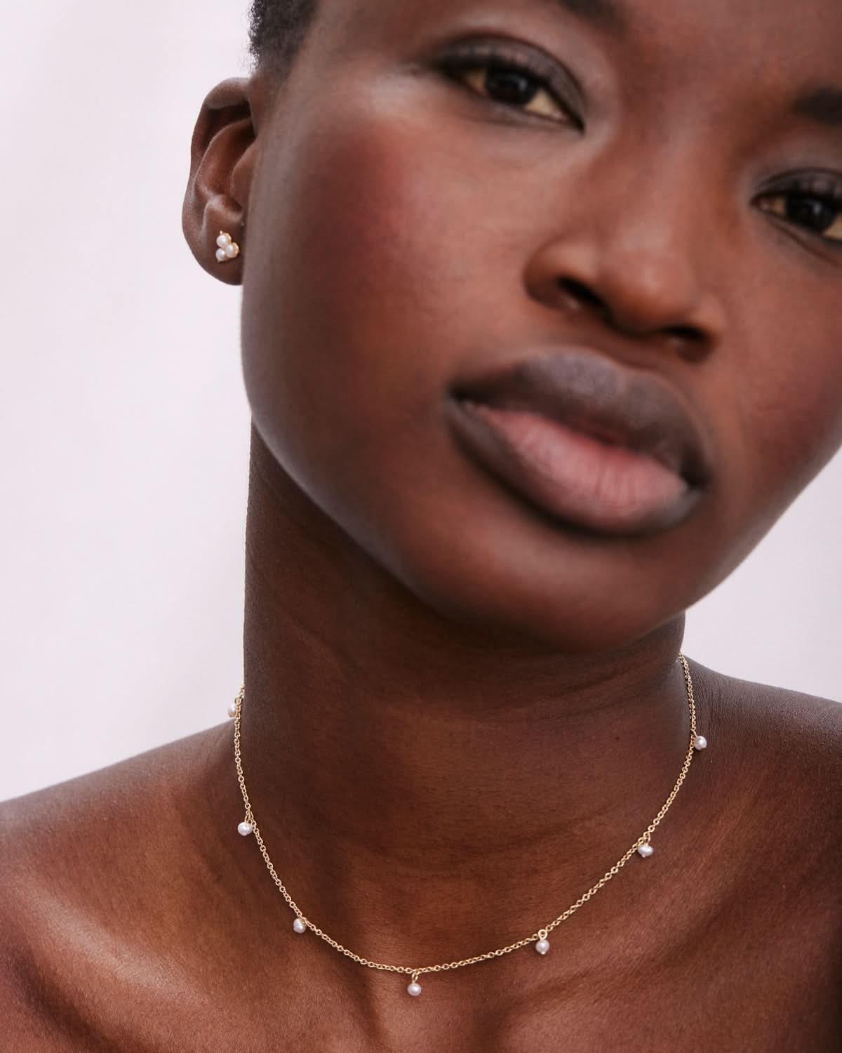 Bryan Anthonys Grit Gold Choker Necklace On Model