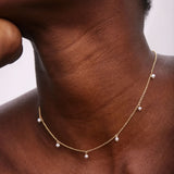 Bryan Anthonys Grit Gold Choker Necklace On Model