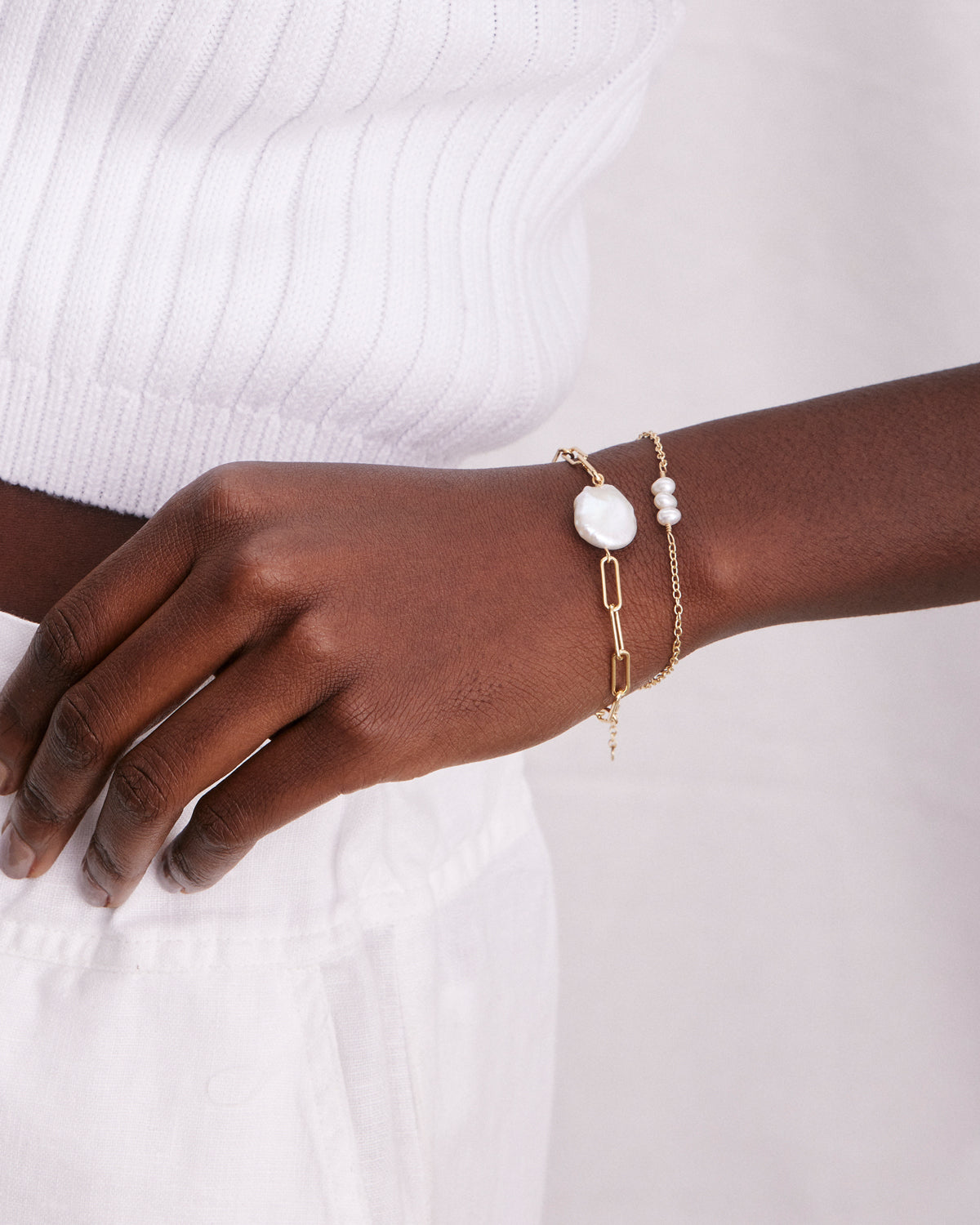 Bryan Anthonys Grit Gold Bracelet On Model