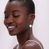 Bryan Anthonys Grit Gold Threader Earrings On Model