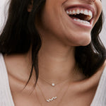 Bryan Anthonys Mom Gold Necklace with crystals on Model
