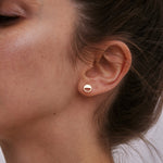 Bryan Anthonys One Door Closes Gold Stud Earring On Model