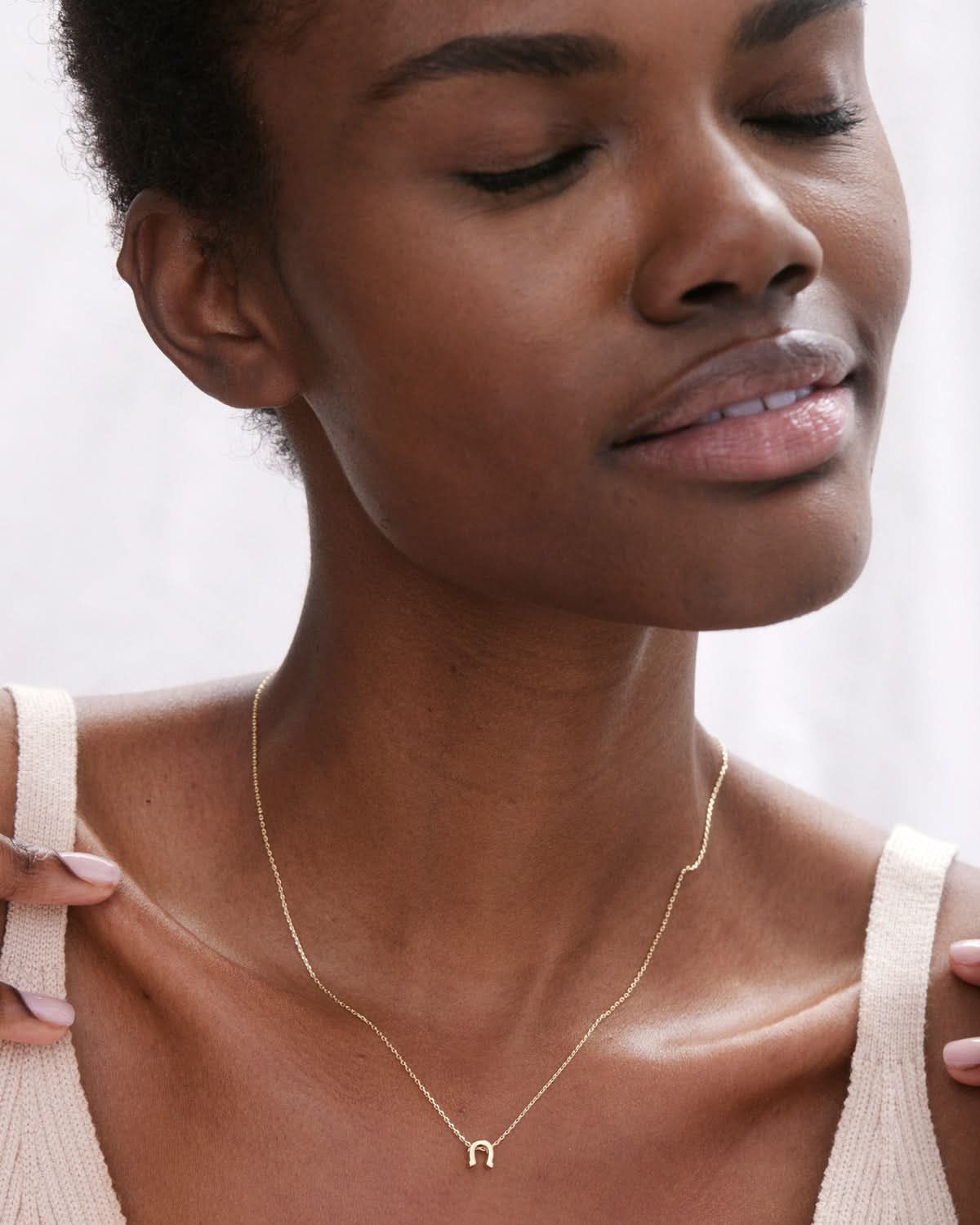 Bryan Anthonys Good Luck Gold Necklace On Model