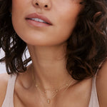 Bryan Anthonys Stand Tall Stay Sweet Gold Charm Necklace On Model