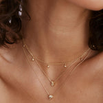 Bryan Anthonys Stand Tall Stay Sweet Gold Charm Necklace On Model