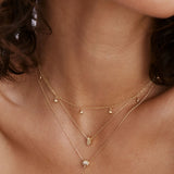 Bryan Anthonys Stand Tall Stay Sweet Gold Charm Necklace On Model