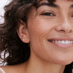 Bryan Anthonys Stand Tall Stay Sweet Gold Stud Earrings on model