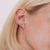 Bryan Anthonys Beautifully Broken Gold Stud Earrings On Model