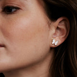 Bryan Anthonys Gold Wings To Fly Stud Earrings On Model