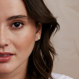  Bryan Anthonys Gold To The Moon and Back Stud Earrings On Model