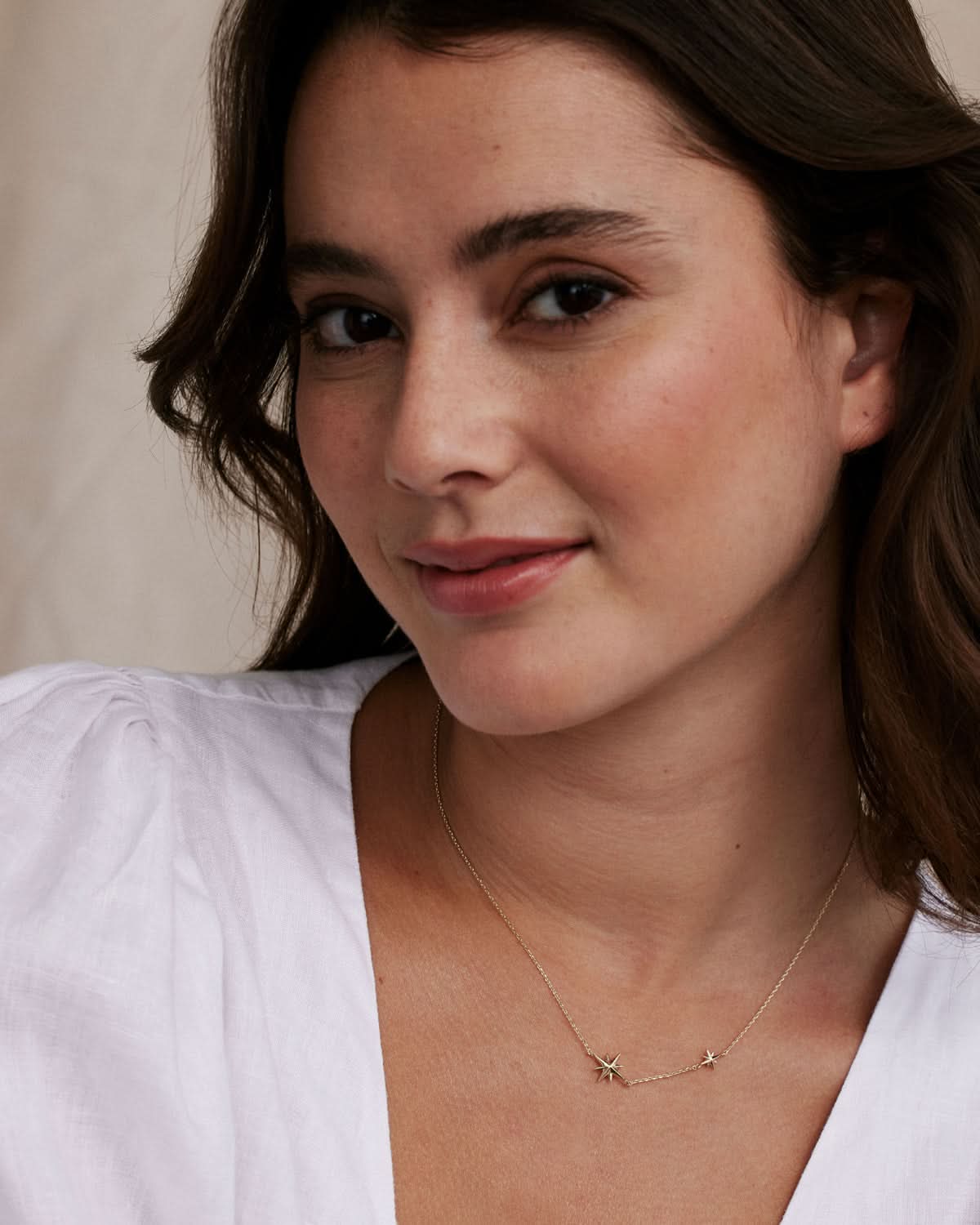 Bryan Anthonys My True North Gold Necklace On Model