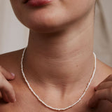 Bryan Anthonys Grit Seed Pearl Necklace On Model