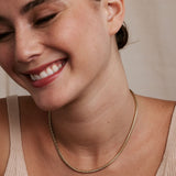 Bryan Anthonys Layers of You Gold Renewed Wheat Chain Necklace On Model