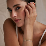 Bryan Anthonys Layers of You Gold Paved Herringbone Chain Bracelet On Model