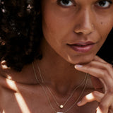  Bryan Anthonys Gold You Are My Sunshine Icon Necklace On Model