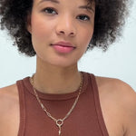 Bryan Anthonys Stories Of You Made Of Lightning Gold Charm Necklace On Model