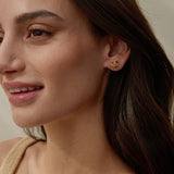 Bryan Anthonys All In Gold Stud Earring On Model