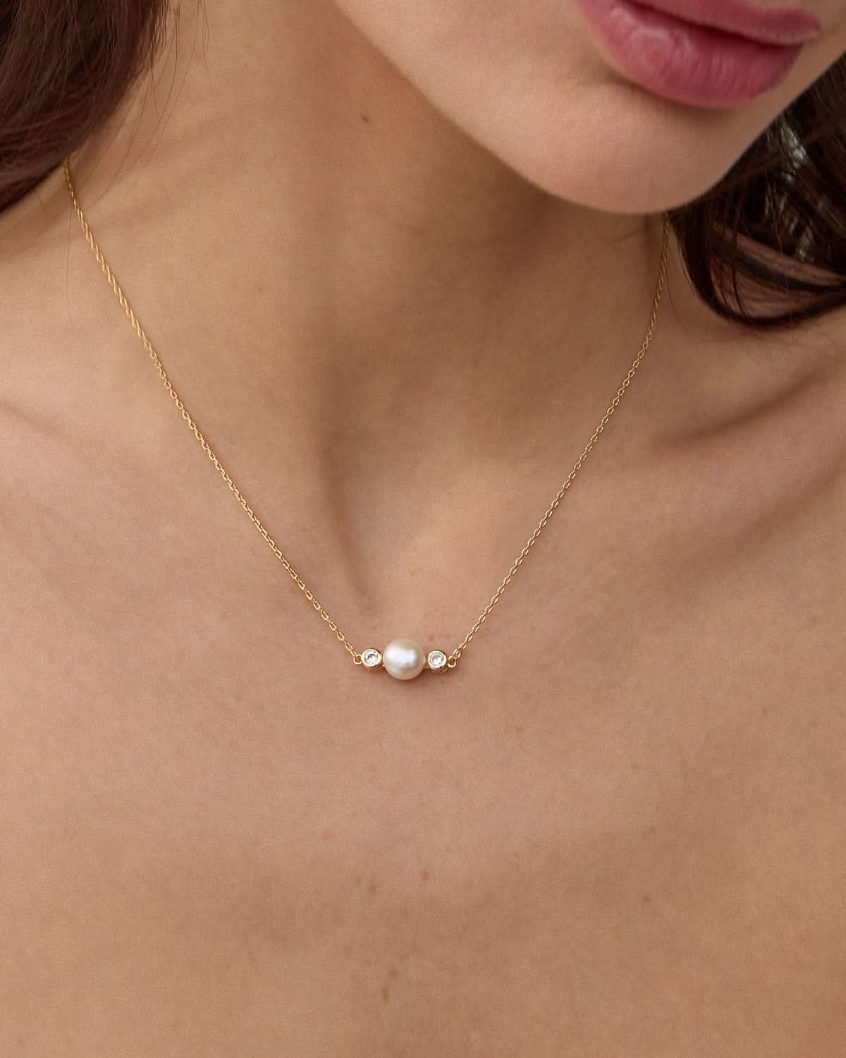 Bryan Anthonys By My Side Pearl Necklace On Model