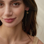 Bryan Anthonys All In Gold Threader Earring On Model