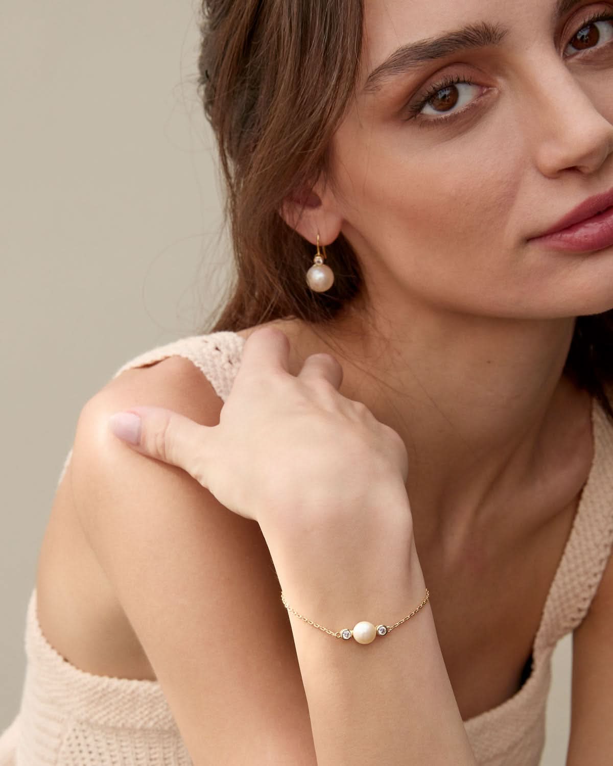 Bryan Anthonys By My Side Pearl Bracelet On Model