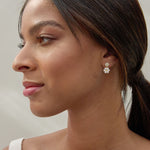 Bryan Anthonys Bloom Gold Drop Earrings On Model
