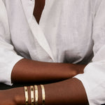 Bryan Anthonys Squad Gold Engraved Cuff On Model