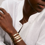 Bryan Anthonys Squad Gold Engraved Cuff On Model