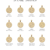 Bryan Anthonys Gold Zodiac Pendant Chart 