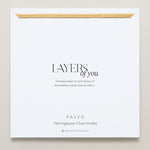 Bryan Anthonys Layers of You Paved Gold Herringbone Chain Anklet On Card