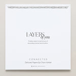 Bryan Anthonys Layers of You Connected Silver Paperclip Chain Anklet On Card