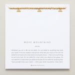 Close-up of Move Mountains Beaded Icon Bracelet