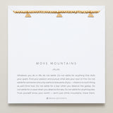 Close-up of Move Mountains Beaded Icon Bracelet