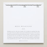 Move Mountains Beaded Icon Bracelet in silver finish