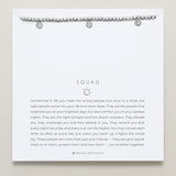 Squad Beaded Icon Bracelet in silver finish