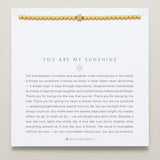 Bryan Anthonys You Are My Sunshine Gold Beaded Bracelet On Card