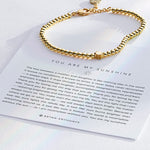 Bryan Anthonys You Are My Sunshine Gold Beaded Bracelet Dynamic On Card