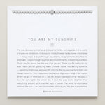 Bryan Anthonys You Are My Sunshine Silver Beaded Bracelet On Card