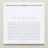 Bryan Anthonys You Are My Sunshine Silver Beaded Bracelet On Card