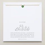 Bloom Dainty Bracelet green on card