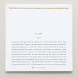 Bryan Anthonys Mom Gold Tennis Bracelet On Card