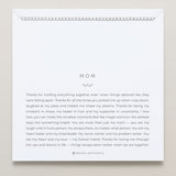 Bryan Anthonys Mom Silver Tennis Bracelet On Card