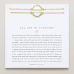 Bryan Anthonys You Are My Sunshine Mother Daughter Gold Bracelet Set On Card
